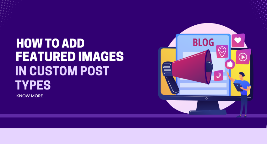 Add featured image section to custom post
